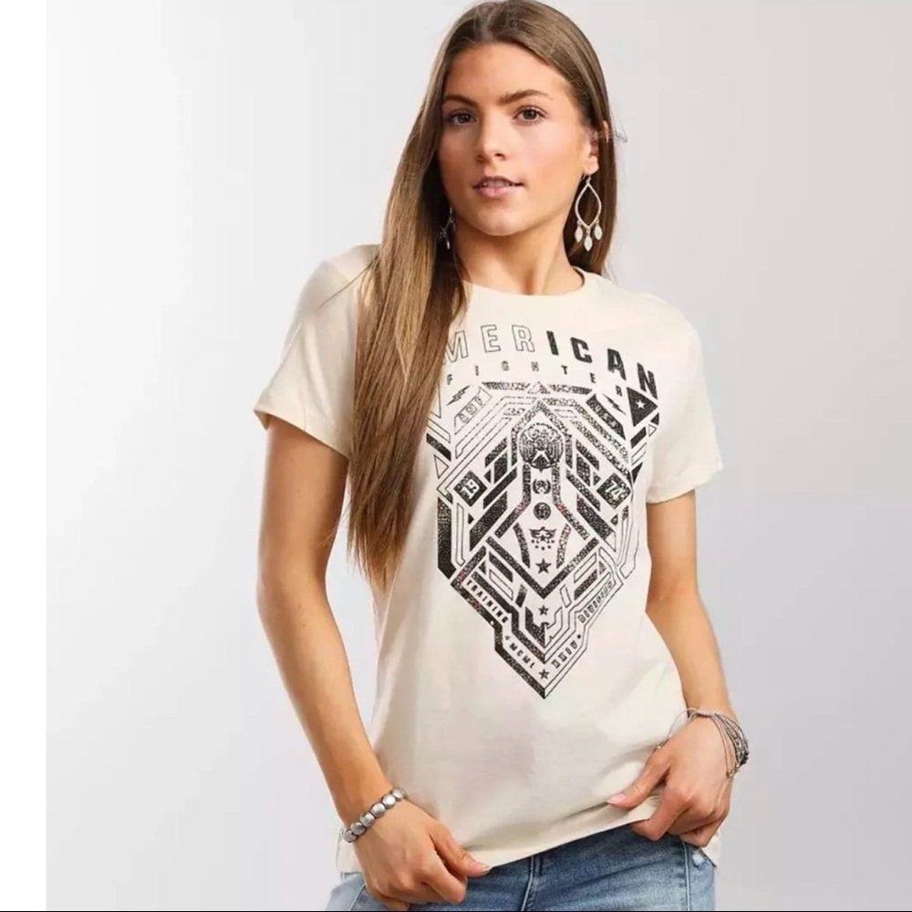 American Fighter Women's T-Shirt IRVINE Athletic Biker MMA